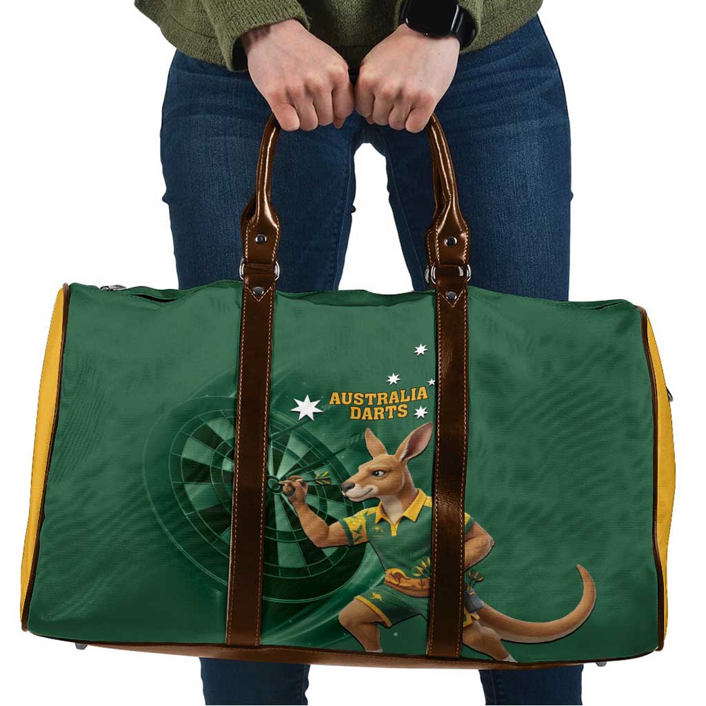 Australia Kangaroo Mascot Darts Travel Bag Green Edition