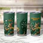 Australia Kangaroo Mascot Darts Tumbler Cup Green Edition