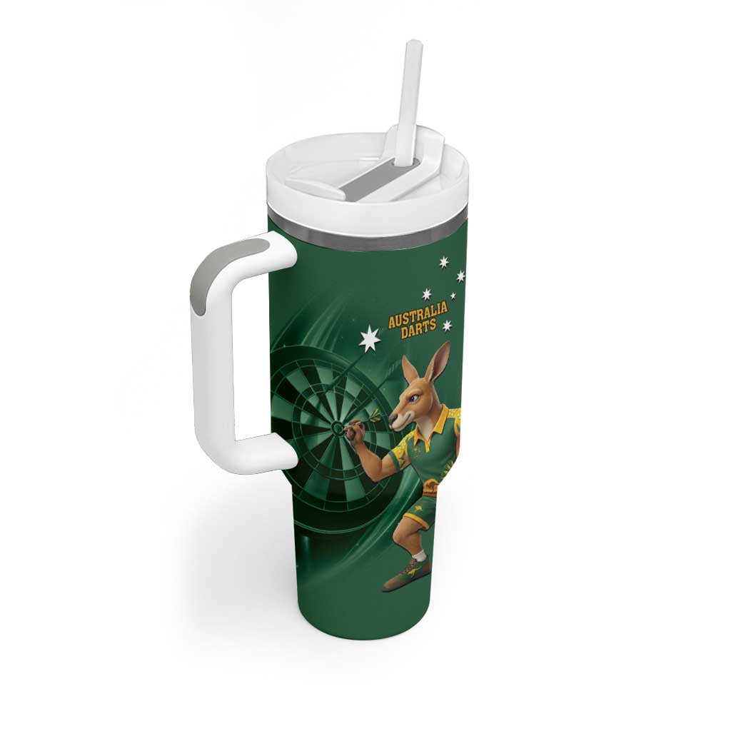 Australia Kangaroo Mascot Darts Tumbler With Handle Green Edition
