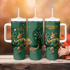 Australia Kangaroo Mascot Darts Tumbler With Handle Green Edition