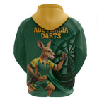 Australia Kangaroo Mascot Darts Zip Hoodie Green Edition