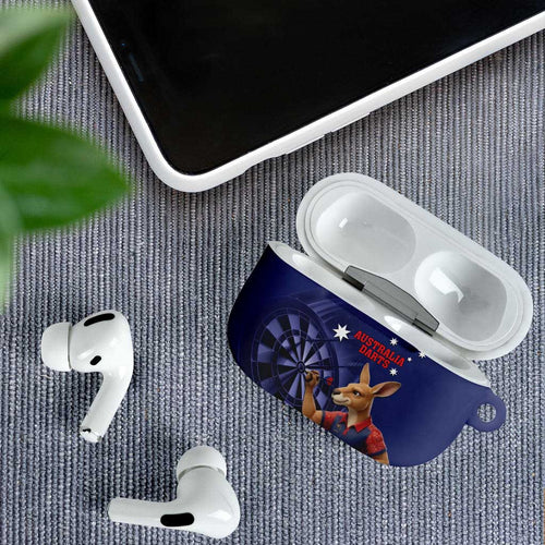 Australia Kangaroo Mascot Darts AirPods Case Blue Edition