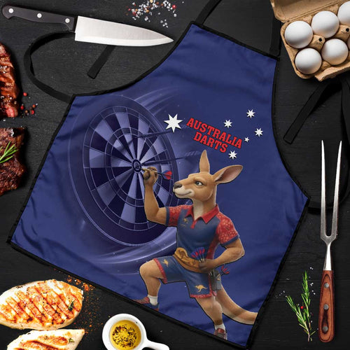 Australia Kangaroo Mascot Darts Apron Blue Edition