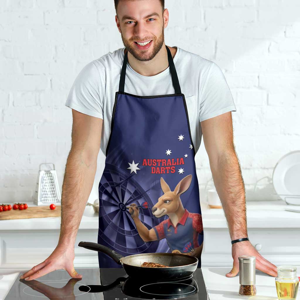 Australia Kangaroo Mascot Darts Apron Blue Edition