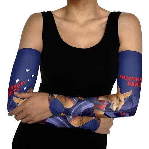 Australia Kangaroo Mascot Darts Arm Sleeves Blue Edition