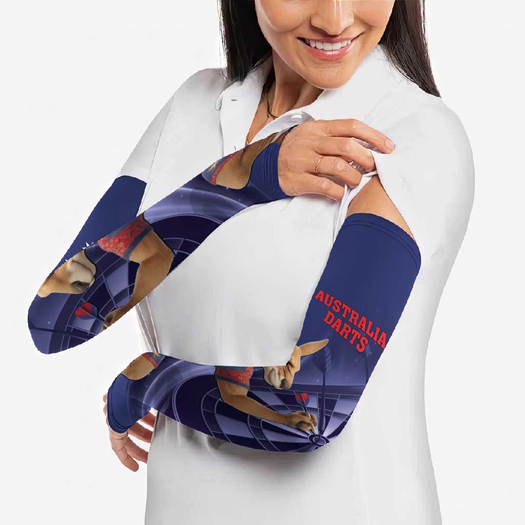 Australia Kangaroo Mascot Darts Arm Sleeves Blue Edition