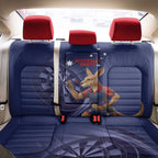 Australia Kangaroo Mascot Darts Back Car Seat Cover Blue Edition