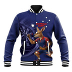 Australia Kangaroo Mascot Darts Baseball Jacket Blue Edition