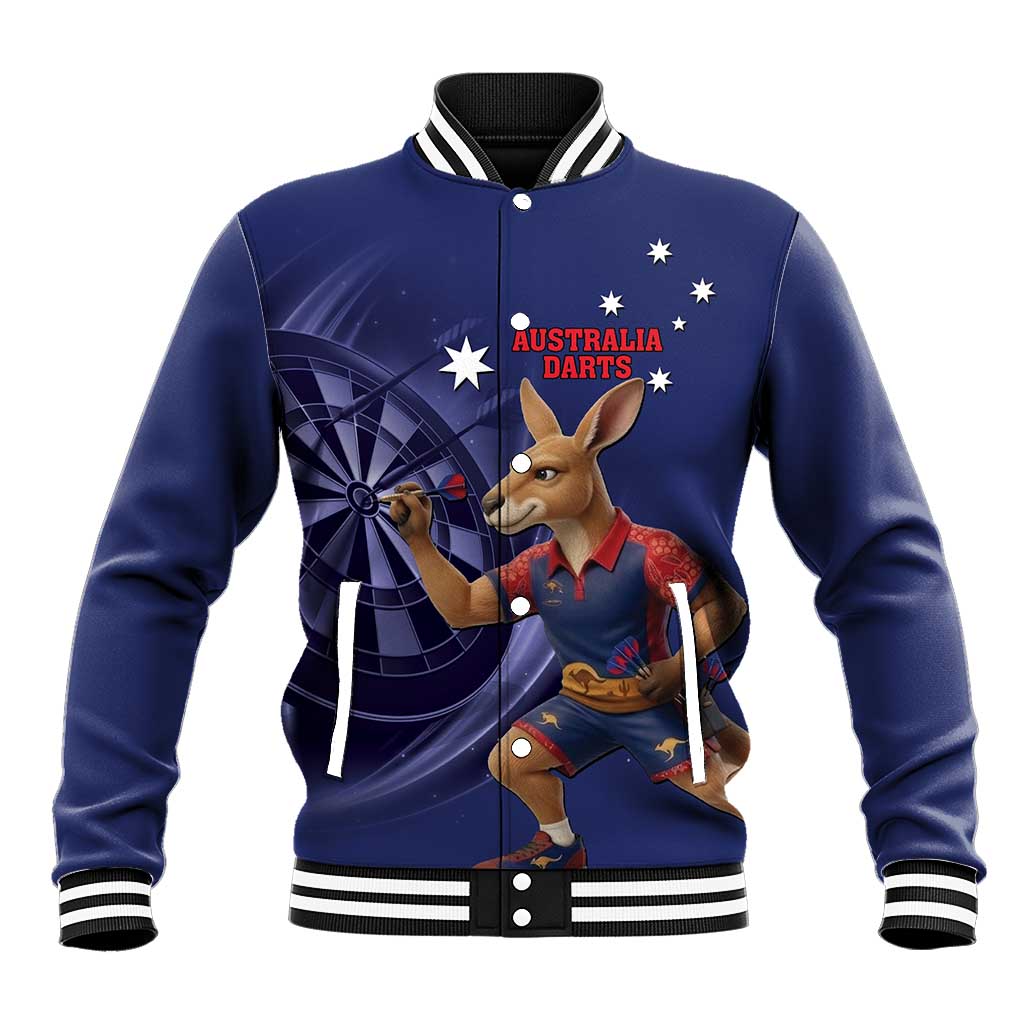 Australia Kangaroo Mascot Darts Baseball Jacket Blue Edition