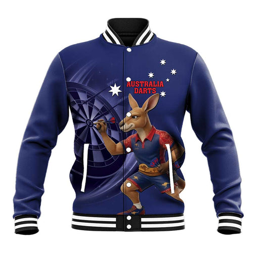 Australia Kangaroo Mascot Darts Baseball Jacket Blue Edition