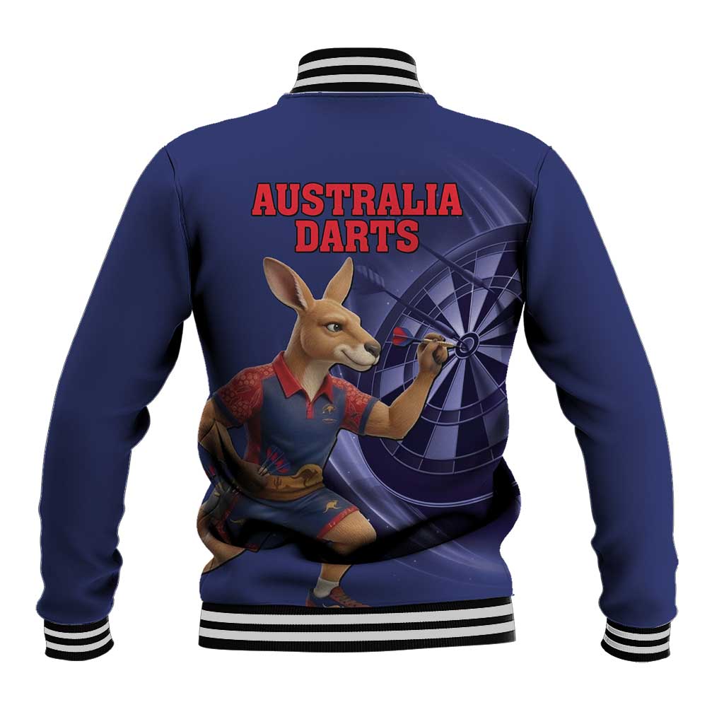 Australia Kangaroo Mascot Darts Baseball Jacket Blue Edition