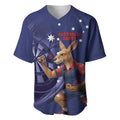 Australia Kangaroo Mascot Darts Baseball Jersey Blue Edition