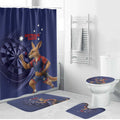 Australia Kangaroo Mascot Darts Bathroom Set Blue Edition