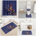 Australia Kangaroo Mascot Darts Bathroom Set Blue Edition