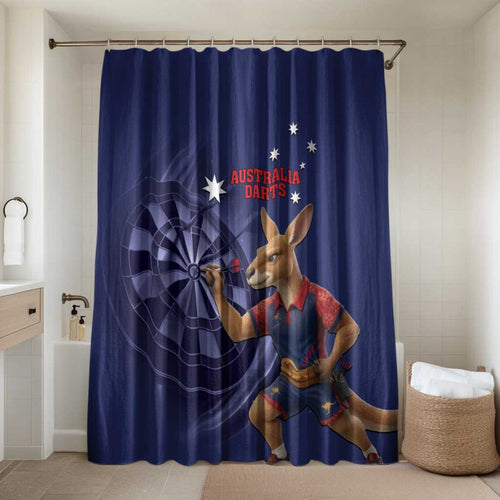 Australia Kangaroo Mascot Darts Bathroom Set Blue Edition