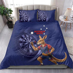 Australia Kangaroo Mascot Darts Bedding Set Blue Edition