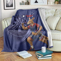 Australia Kangaroo Mascot Darts Blanket Blue Edition