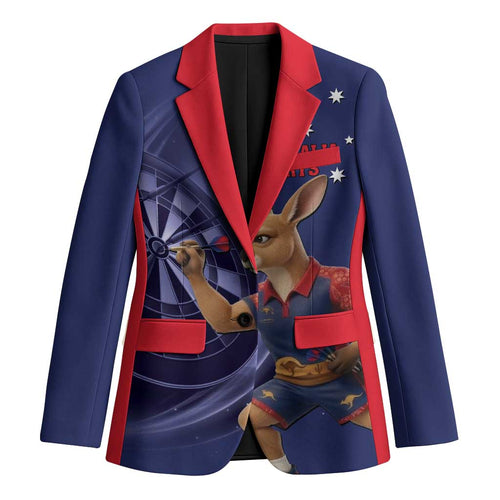 Australia Kangaroo Mascot Darts Blazer Blue Edition