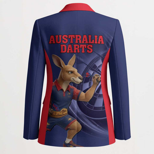 Australia Kangaroo Mascot Darts Blazer Blue Edition