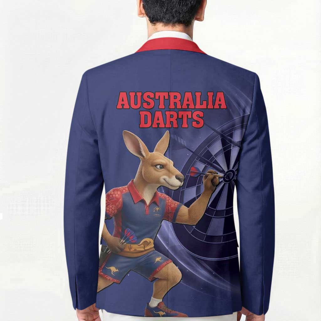 Australia Kangaroo Mascot Darts Blazer Blue Edition