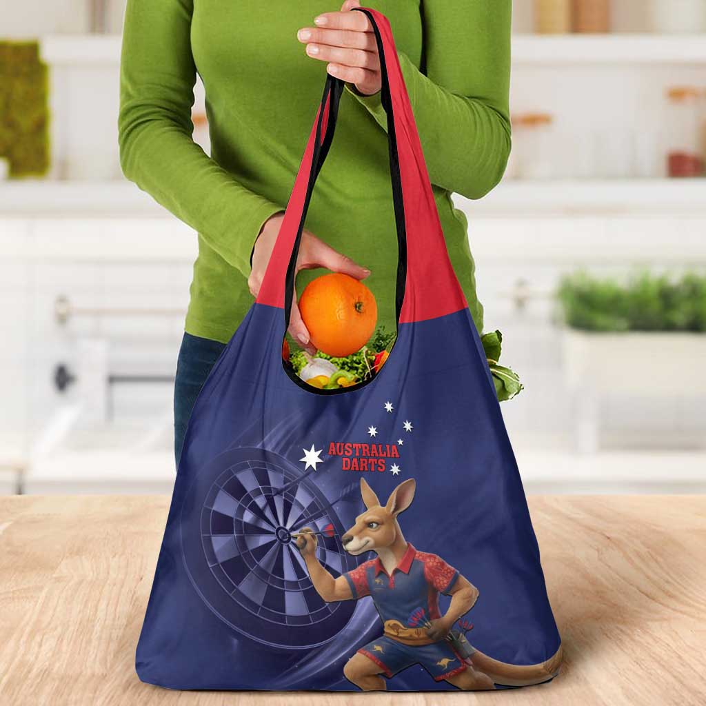 Australia Kangaroo Mascot Darts Grocery Bag Blue Edition