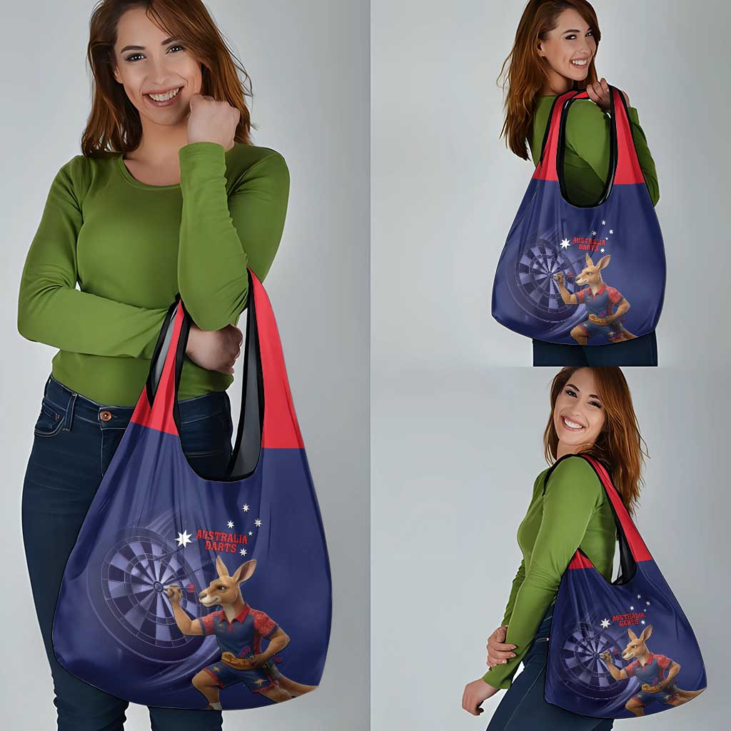 Australia Kangaroo Mascot Darts Grocery Bag Blue Edition