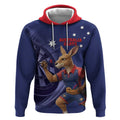 Australia Kangaroo Mascot Darts Hoodie Blue Edition