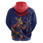 Australia Kangaroo Mascot Darts Hoodie Blue Edition