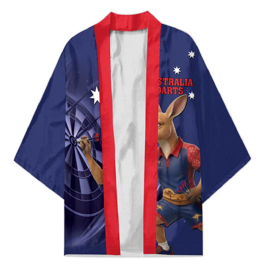 Australia Kangaroo Mascot Darts Kimono Blue Edition