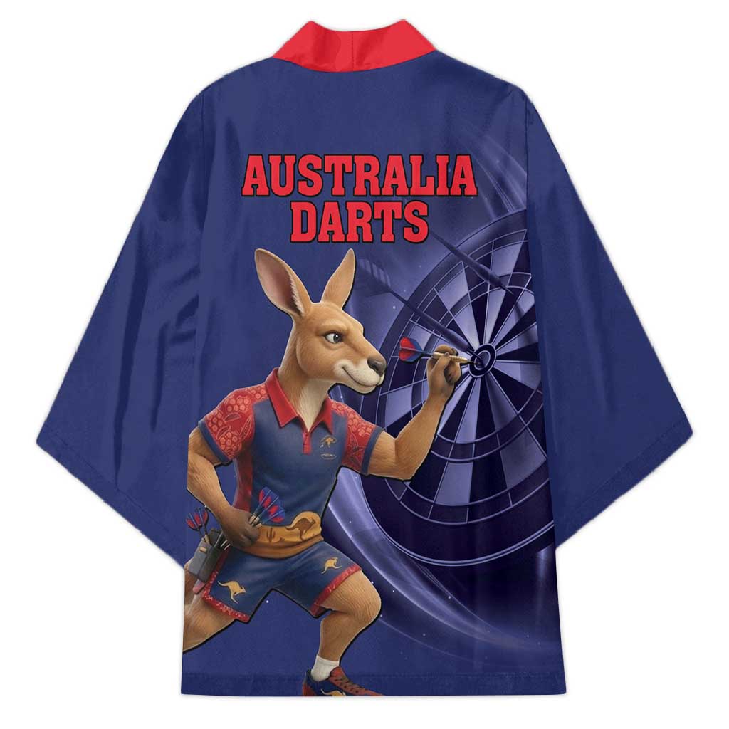 Australia Kangaroo Mascot Darts Kimono Blue Edition