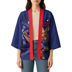 Australia Kangaroo Mascot Darts Kimono Blue Edition