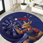 Australia Kangaroo Mascot Darts Round Carpet Blue Edition