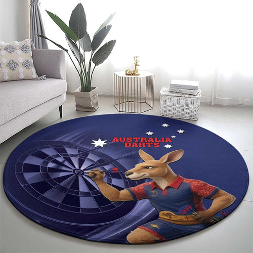 Australia Kangaroo Mascot Darts Round Carpet Blue Edition