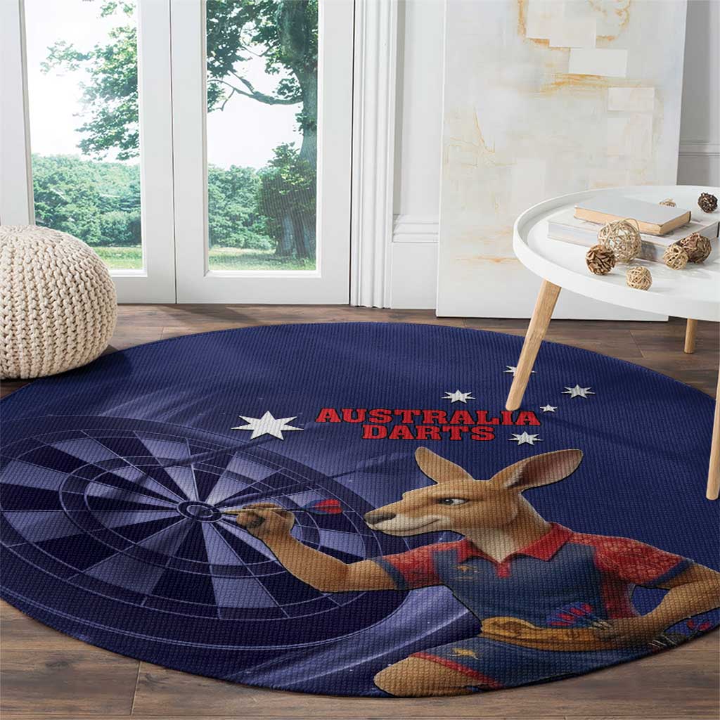 Australia Kangaroo Mascot Darts Round Carpet Blue Edition