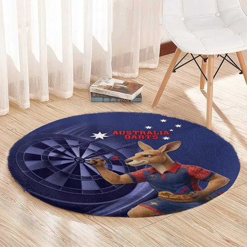 Australia Kangaroo Mascot Darts Round Carpet Blue Edition
