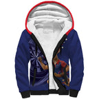 Australia Kangaroo Mascot Darts Sherpa Hoodie Blue Edition