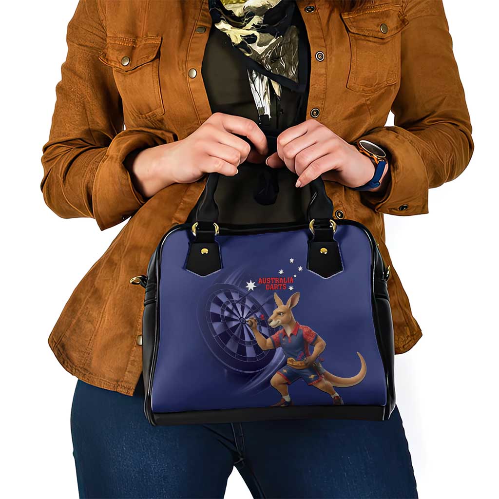 Australia Kangaroo Mascot Darts Shoulder Handbag Blue Edition