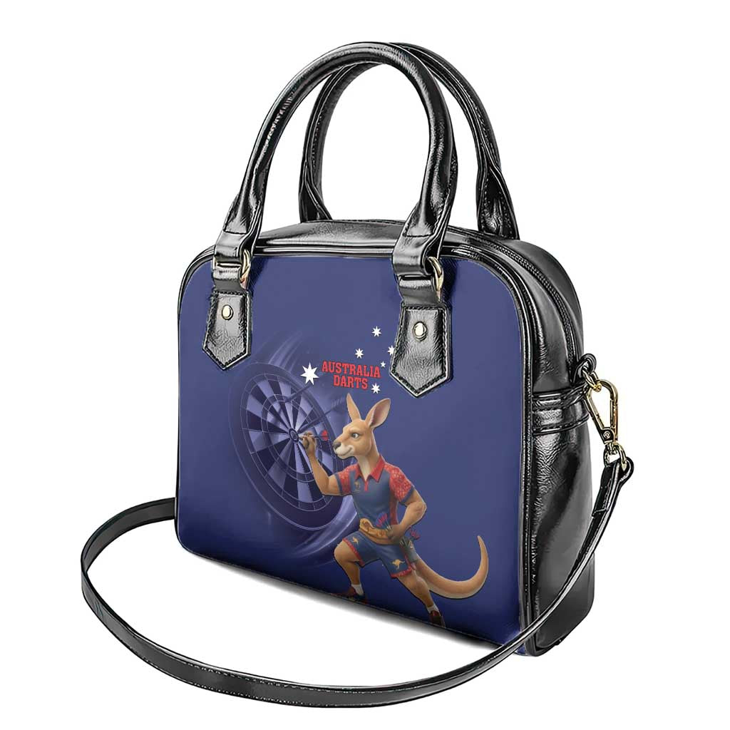 Australia Kangaroo Mascot Darts Shoulder Handbag Blue Edition