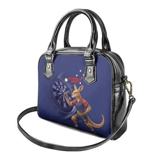Australia Kangaroo Mascot Darts Shoulder Handbag Blue Edition