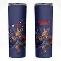 Australia Kangaroo Mascot Darts Skinny Tumbler Blue Edition