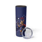 Australia Kangaroo Mascot Darts Skinny Tumbler Blue Edition