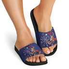 Australia Kangaroo Mascot Darts Slide Sandals Blue Edition
