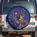 Australia Kangaroo Mascot Darts Spare Tire Cover Blue Edition