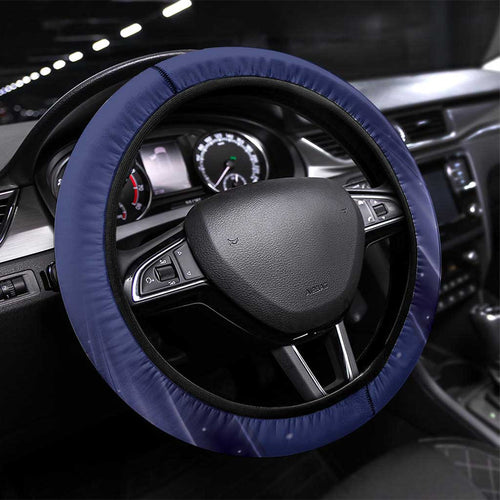 Australia Kangaroo Mascot Darts Steering Wheel Cover Blue Edition