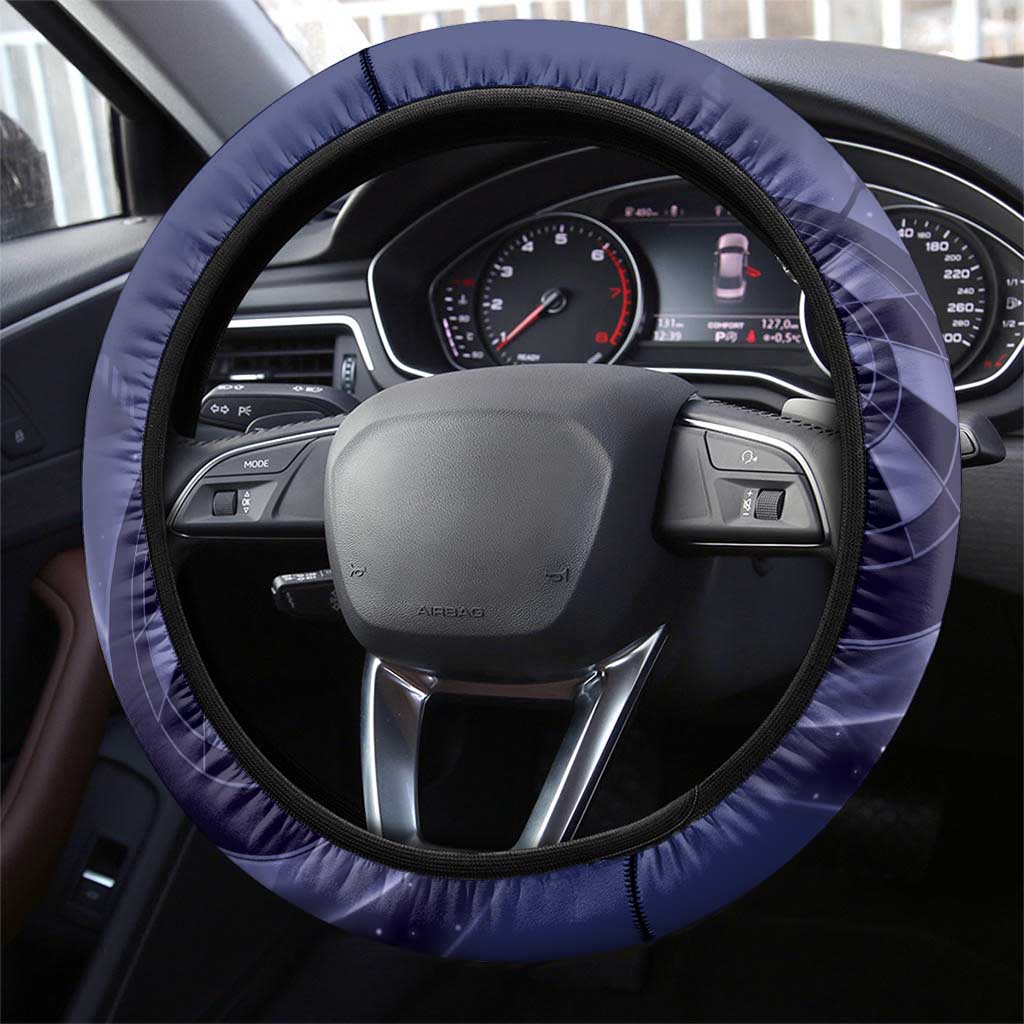 Australia Kangaroo Mascot Darts Steering Wheel Cover Blue Edition