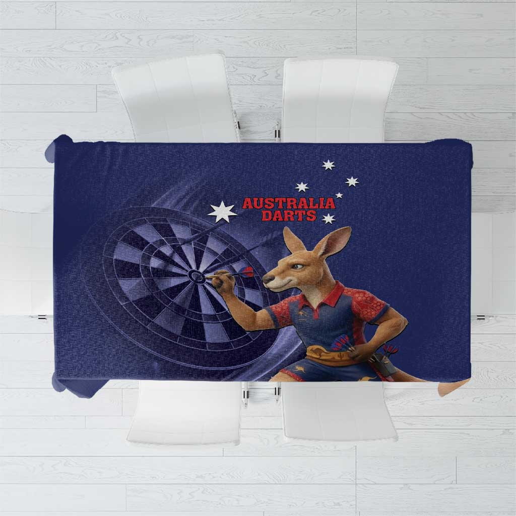 Australia Kangaroo Mascot Darts Tablecloth Blue Edition
