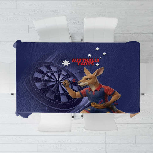 Australia Kangaroo Mascot Darts Tablecloth Blue Edition