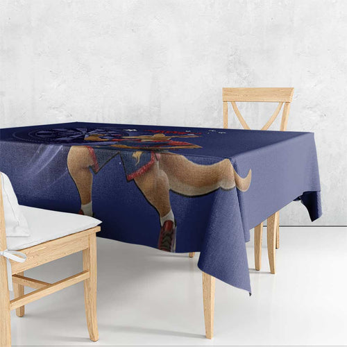 Australia Kangaroo Mascot Darts Tablecloth Blue Edition