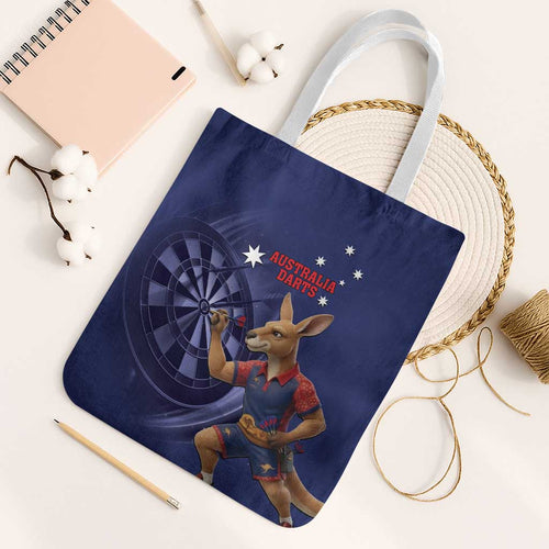 Australia Kangaroo Mascot Darts Tote Bag Blue Edition