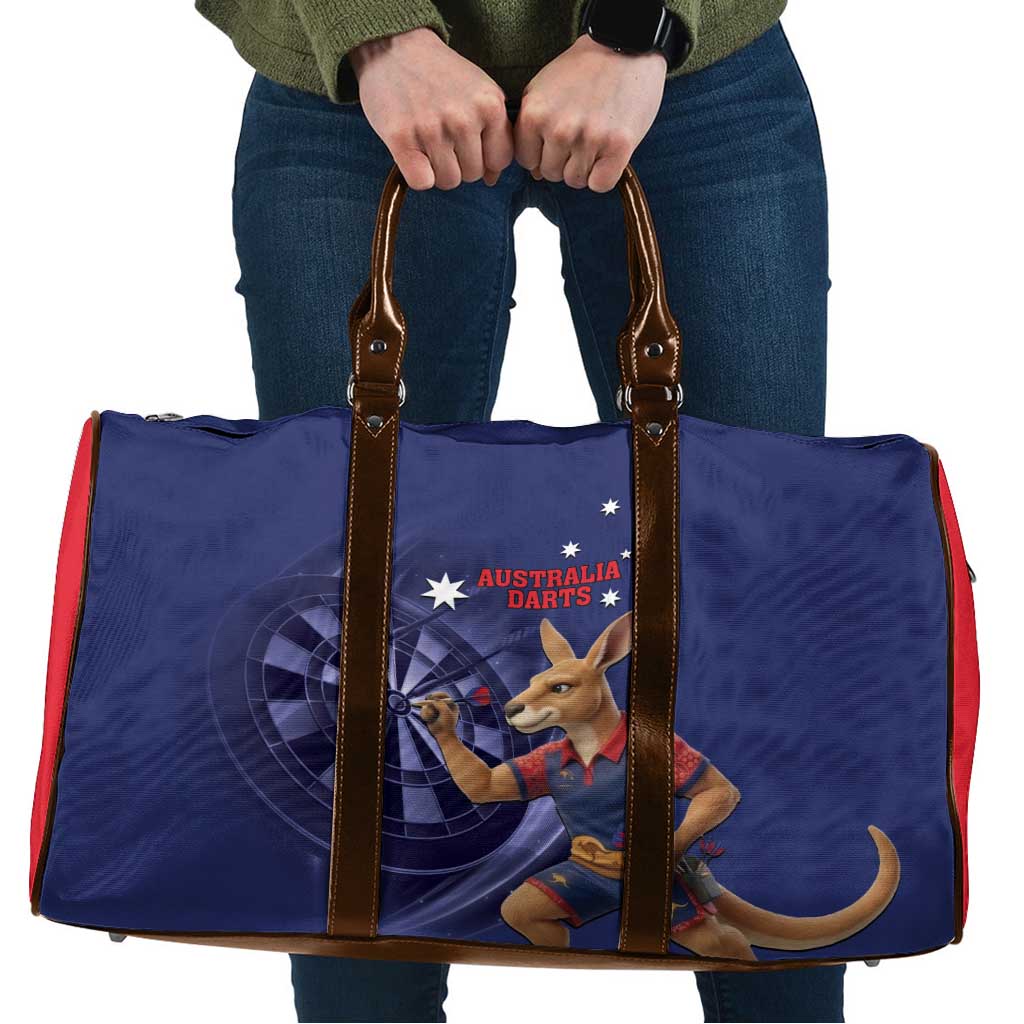 Australia Kangaroo Mascot Darts Travel Bag Blue Edition